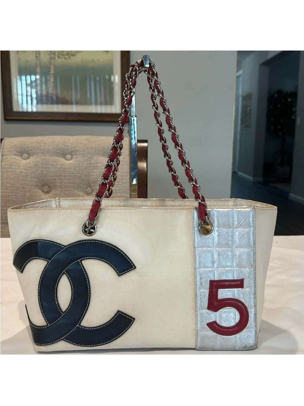 Authentic CHANEL Coco No. 5 Shopper tote bag